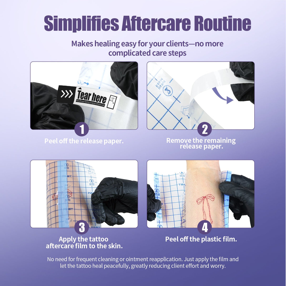 Mast Tattoo Aftercare Wrap Dual-Tear Tattoo Protection Film