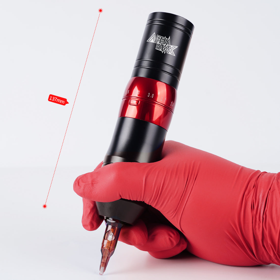 Arenahawk Amor Adjustable 7 Strokes Length 2.4-4.2mm Tattoo Battery Pen