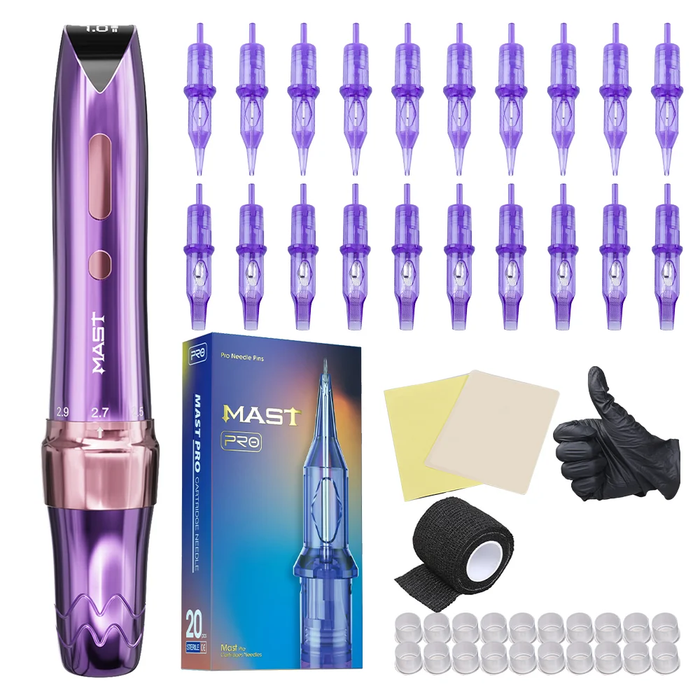 Mast P60 Wireless Tattoo Kit With 20pcs Tattoo Needles