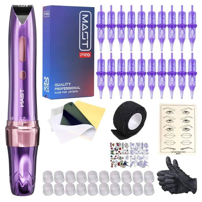 Mast P60 Wireless Tattoo Machine Professional Bundle