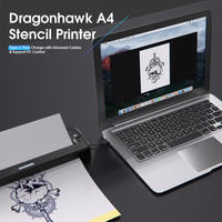 Dragonhawk A4 Wireless Thermal Tattoo Stencil Printer Machine Portable Tattoo Printer