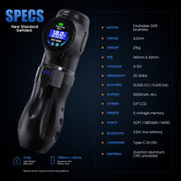 MAST Archer 3 Ultra Wireless Tattoo Pen Machine with 4.2mm Stroke