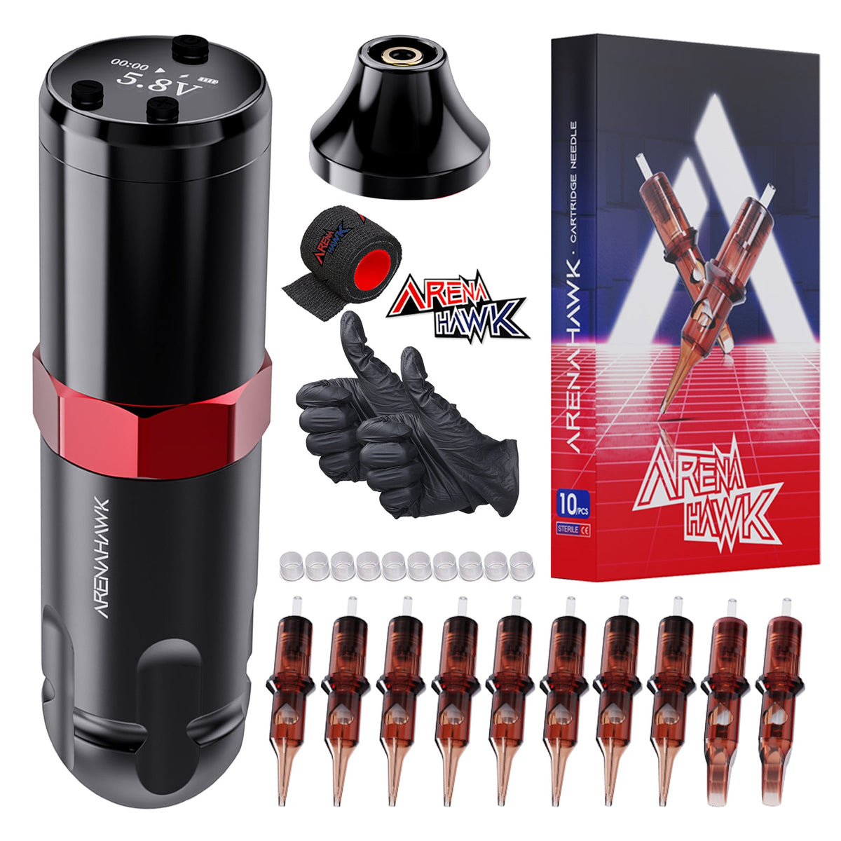 Arenahawk Ranger Wireless Tattoo Pen Machine Starter Bundle