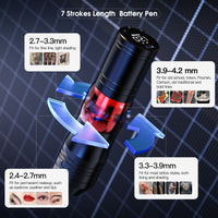 Arenahawk Armor 7-Stroke Adjustable Wireless Tattoo Pen Kit
