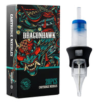 Dragonhawk Tattoo Finger Ledge Cartridge Needles 0.30mm Round Liner Box of 20