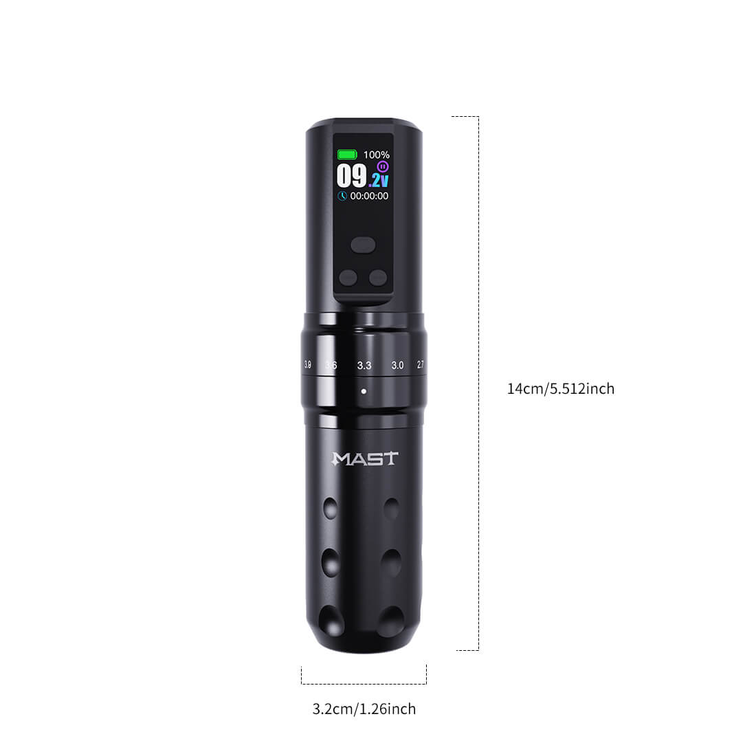 Dragonhawk Mast Fold2 Pro Machine Pen Wireless Professional Bundle (2 Batteries ver)