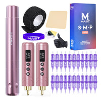 Mast Tour Air Wireless Tattoo Machine Kit with Two Batteries
