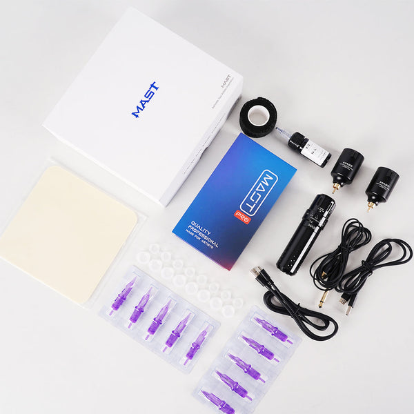 Mast Flip Rotary Tattoo Pen Machine Wireless Battery Kit