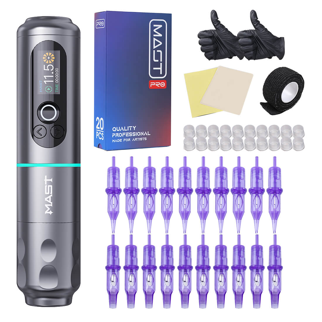 Mast Archer 2 Rotary Tattoo Machine Pen Wireless Advanced Bundle