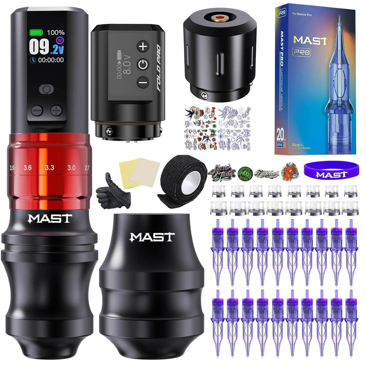 Dragonhawk Mast Fold2 Pro Machine Pen Wireless Professional Bundle (2 Batteries ver)