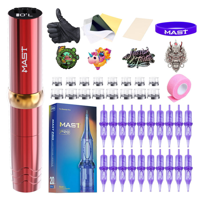 Mast P10 Pro Tattoo Pen Wireless Battery Kit With 3.0mm Stroke Length