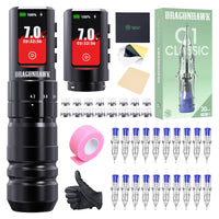 Dragonhawk A3 Pro Wireless Tattoo Pen Machine Kit