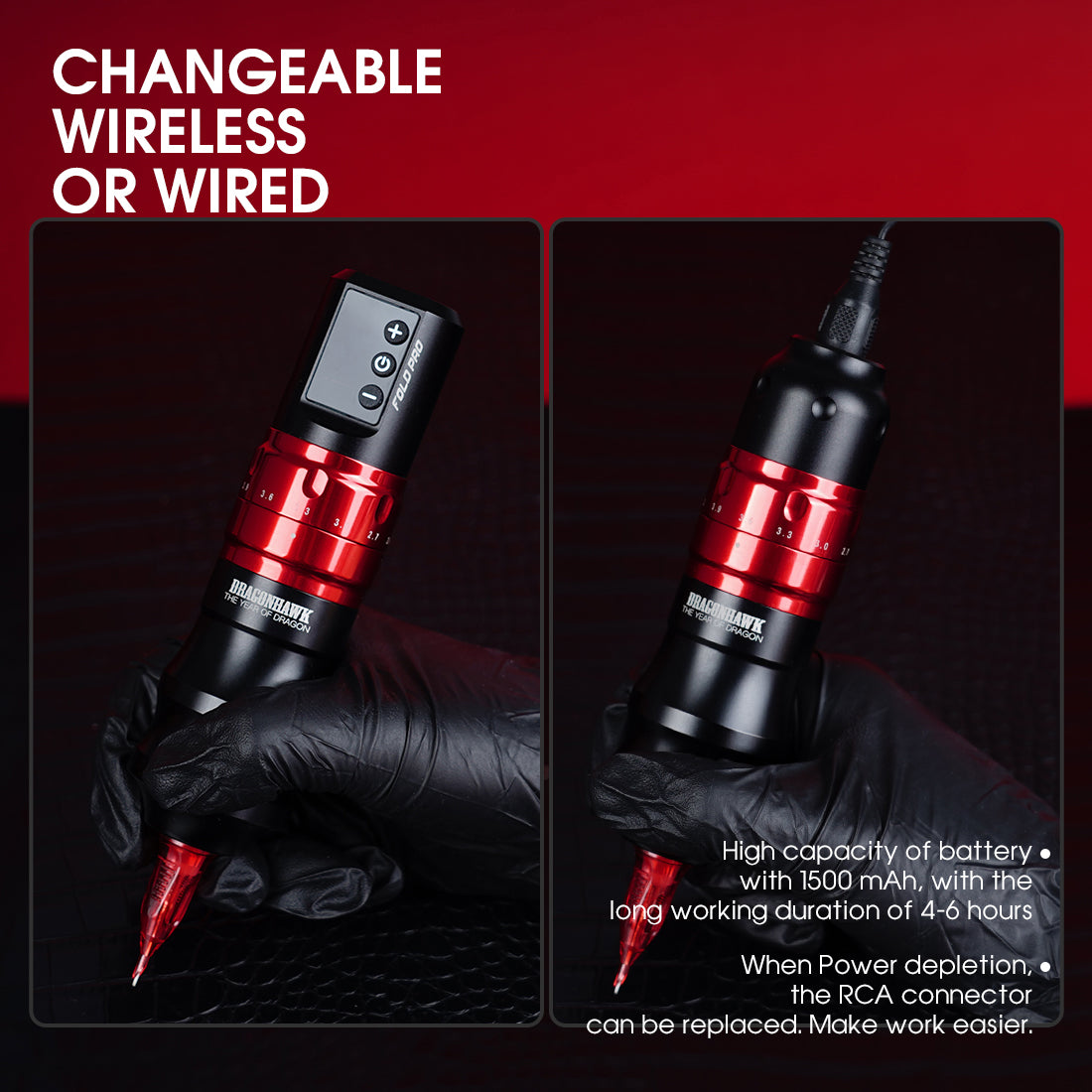 The Year of Dragonhawk Fold Pro Machine Pen with  Two Batteries
