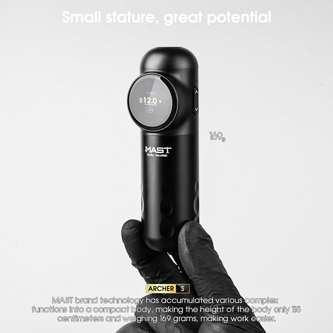 Mast Archer S Ultra Fast Charging Wireless Tattoo Machine (Non-Bluetooth version)