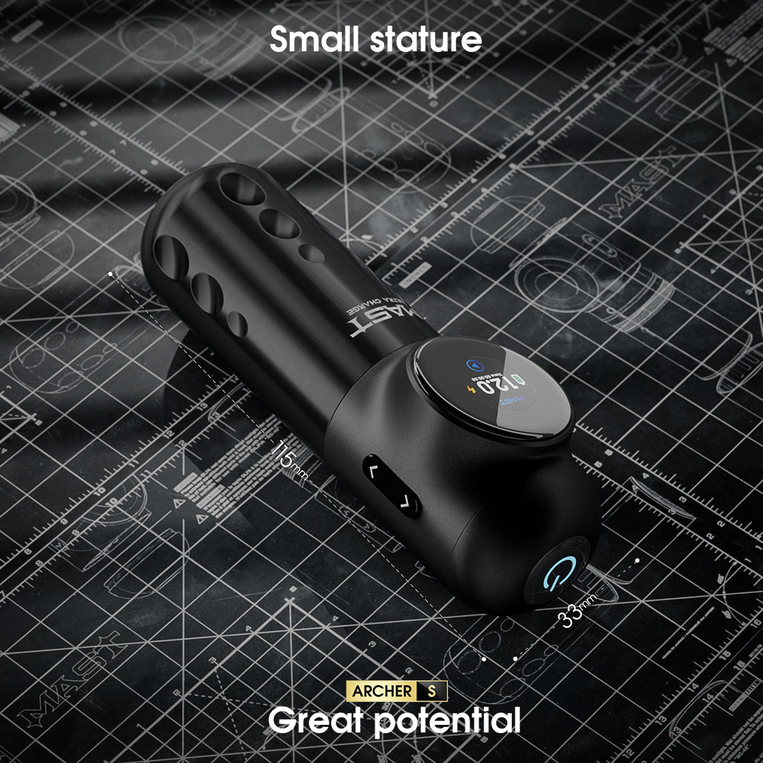 Mast Archer S Ultra Fast Charging Wireless Tattoo Machine (Non-Bluetooth version)