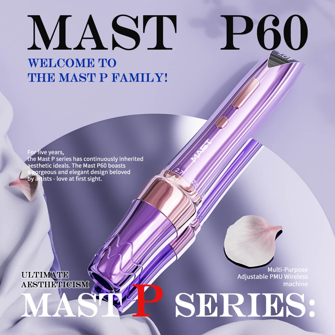 Mast P60 Wireless Tattoo Machine Professional Bundle