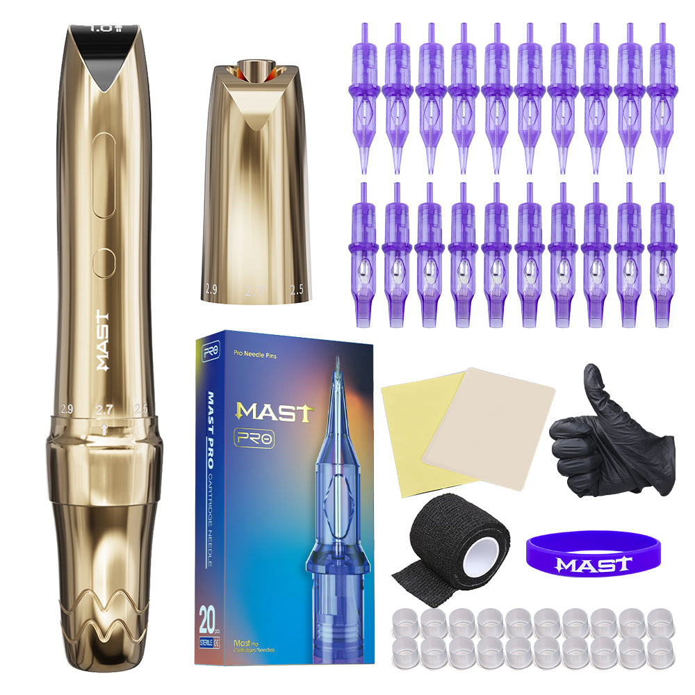 Mast P60 Wireless Tattoo Kit With 20pcs Tattoo Needles