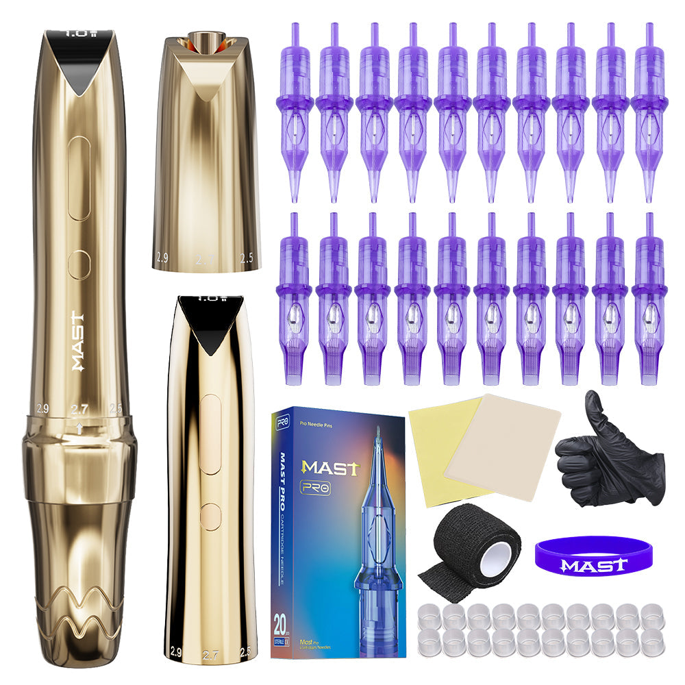 Mast P60 Wireless Tattoo Kit With 20pcs Tattoo Needles
