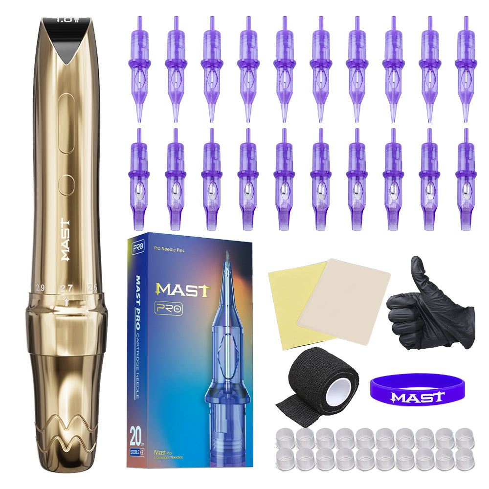 Mast P60 Wireless Tattoo Kit With 20pcs Tattoo Needles