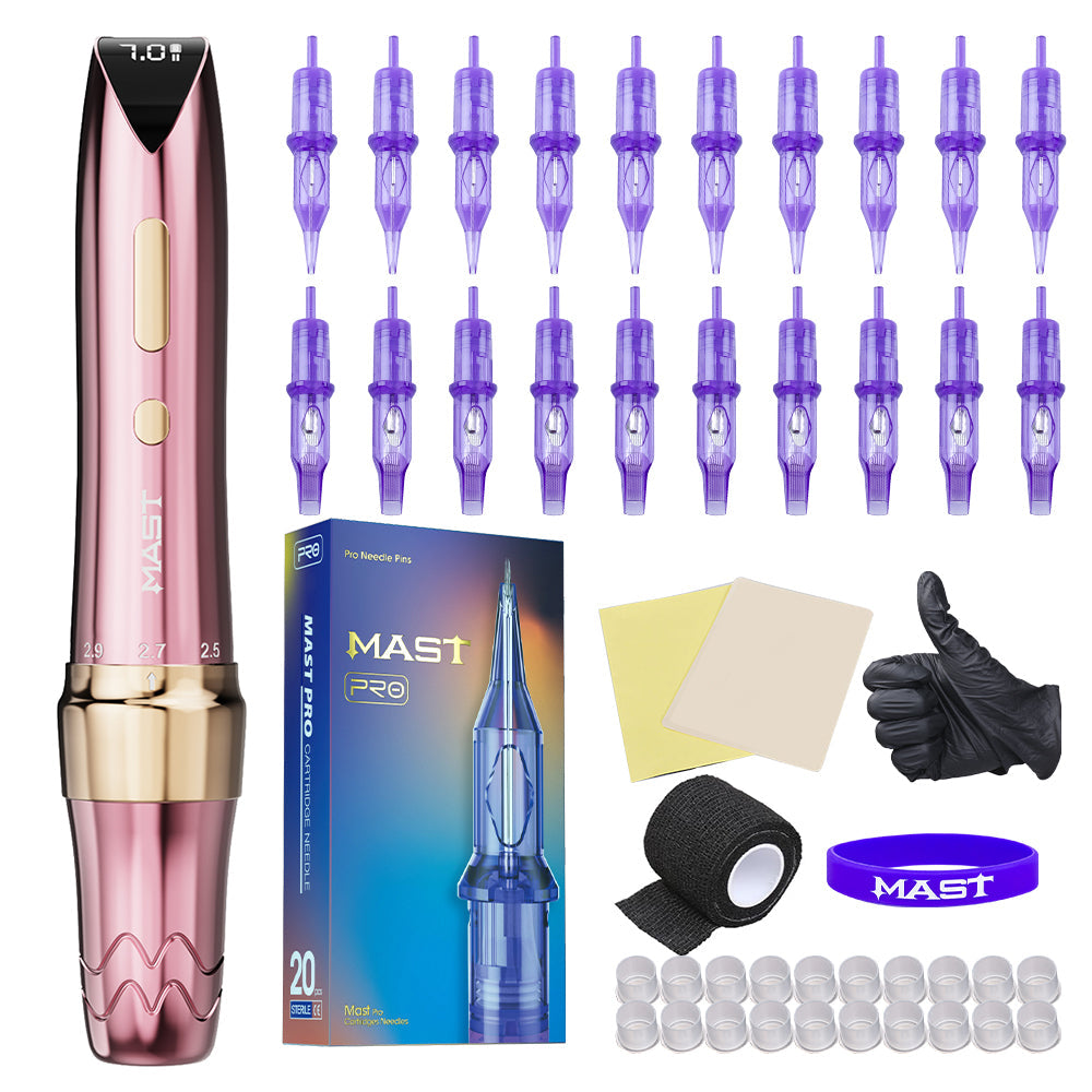 Mast P60 Wireless Tattoo Kit With 20pcs Tattoo Needles