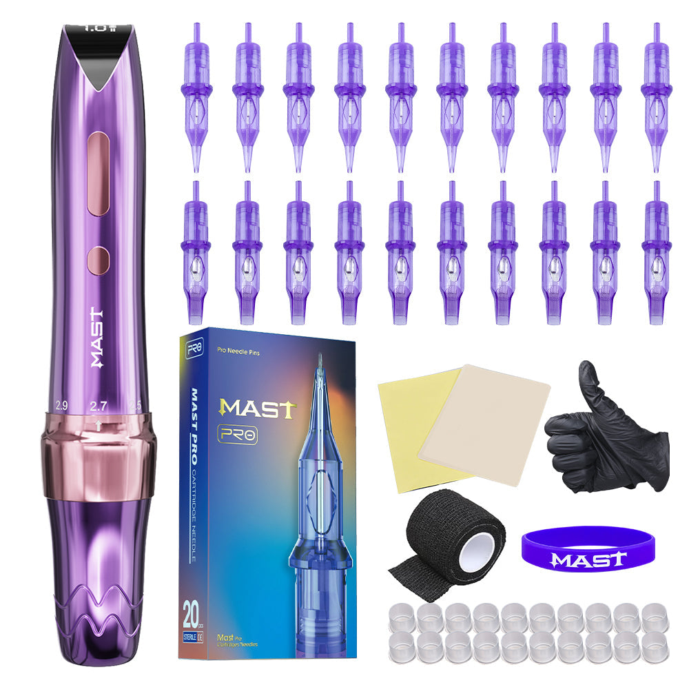 Mast P60 Wireless Tattoo Kit With 20pcs Tattoo Needles