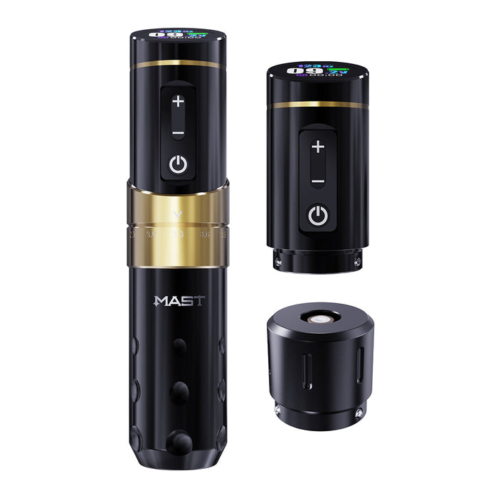 Mast Flip3 Wireless Tattoo Pen Machine with 2 Batteries
