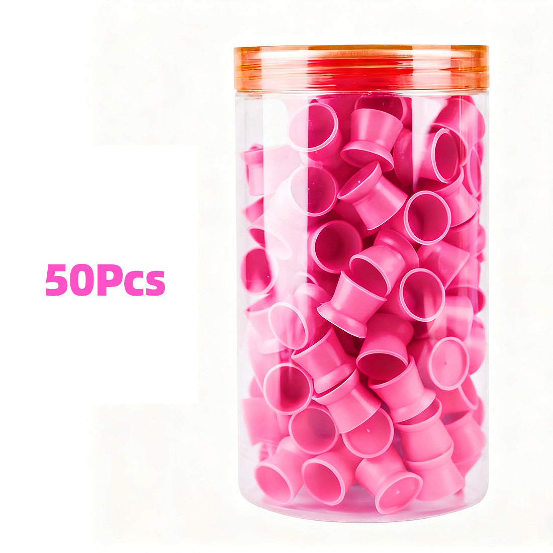 Tattoo Silicon Rubber Ink Cup Pigment Cup 50Pcs