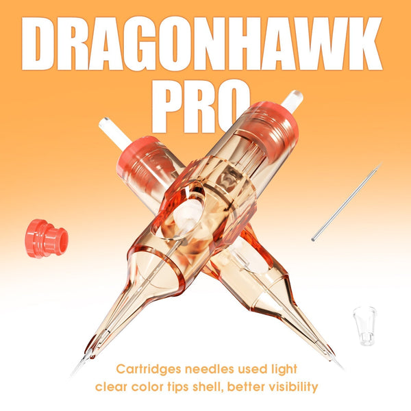 Dragonhawk Pro Tattoo Cartridge Needles 0.35MM Round Magnum (20PCS)