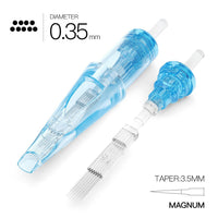 WJX Tattoo Cartridges #12 Diameter 0.35MM 3.5mm Taper(M-2) Magnum Box of 20 - Dragonhawktattoos