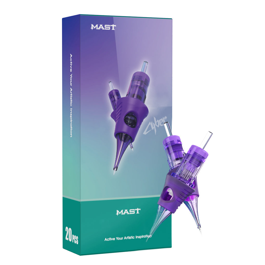 Mast Cyber Professional Tattoo Cartridges Permanent Makeup 5 Boxes Mixed Size 100Pcs - Dragonhawktattoos