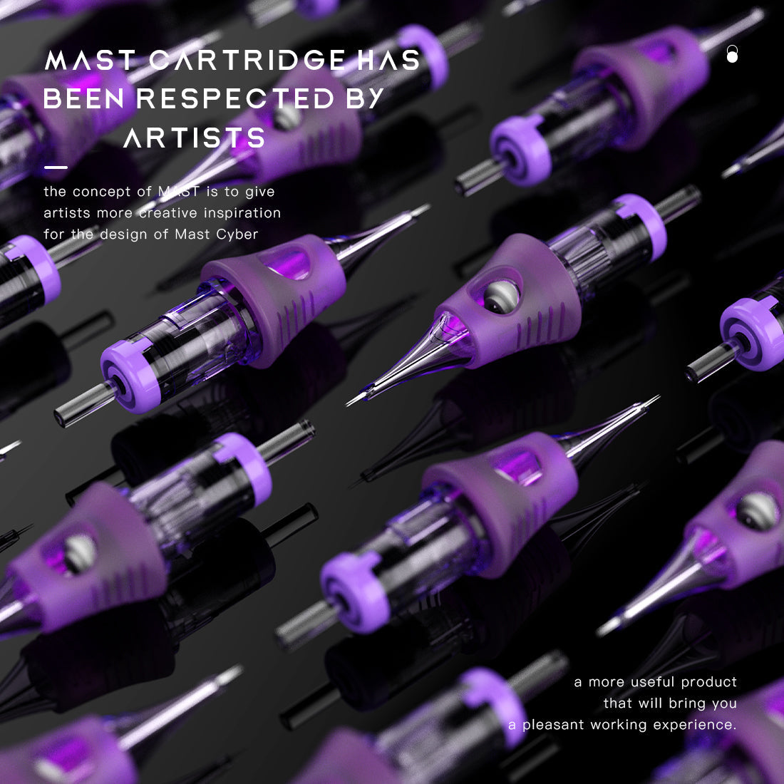 Mast Cyber Professional Tattoo Cartridges Permanent Makeup 5 Boxes Mixed Size 100Pcs - Dragonhawktattoos