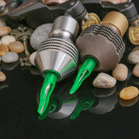 50Pcs Disposable Tattoo Tips Nozzle Tube Green Color RT - Dragonhawktattoos