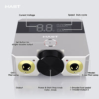 Mast Skate Dual Mode Tattoo Power Supply Start Up Function for Tattoo Artists - Dragonhawktattoos