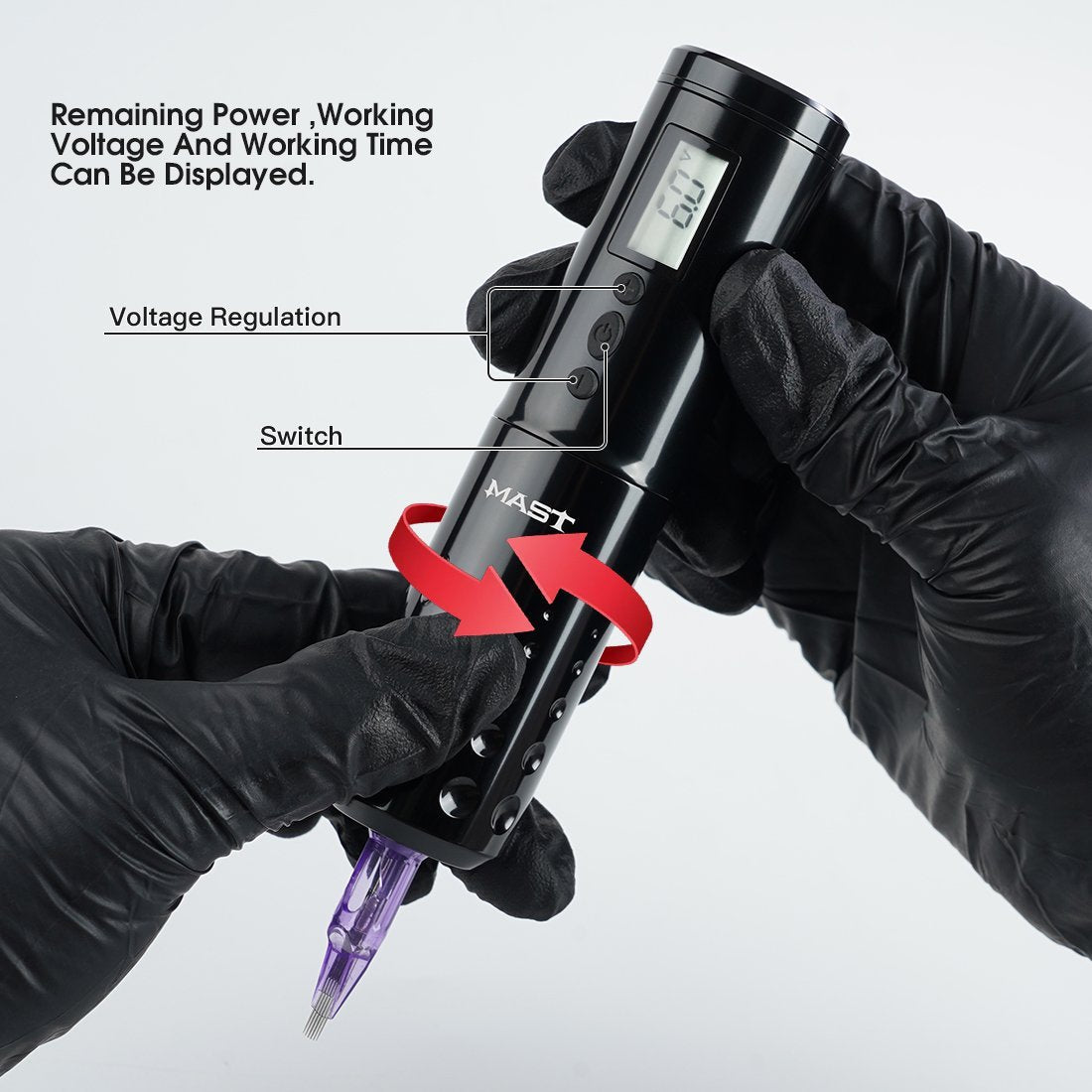 Mast Lancer wireless tattoo machine with 4.2MM stroke - Dragonhawktattoos