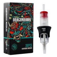 Dragonhawk Tattoo Finger Ledge Cartridges 0.30mm Round Magnum Box of 20