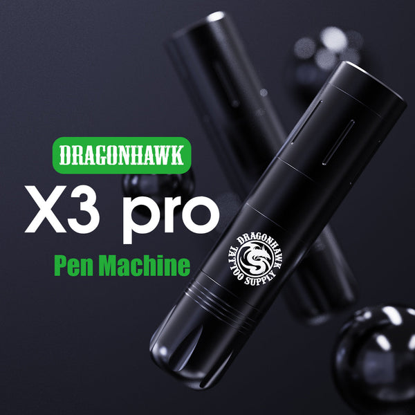 Dragonhawk X3 PRO Wireless Rotary Tattoo Pen Machine Kit