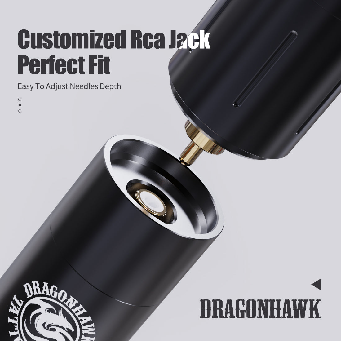Dragonhawk X3 PRO Wireless Tattoo Machine With 2 Replaceable Batteries Kit